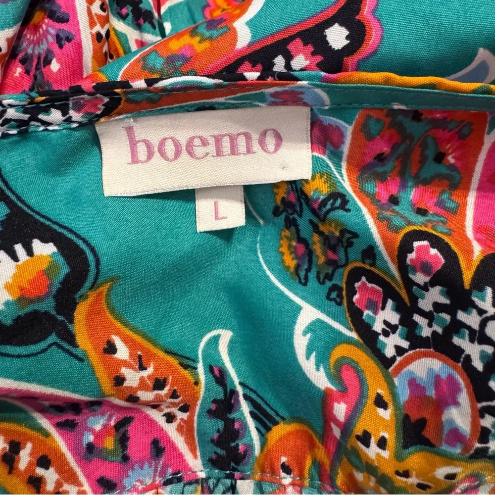 Boemo Multicolor Paisley Maxi Dress (L) 🌈 - Picture 7 of 7